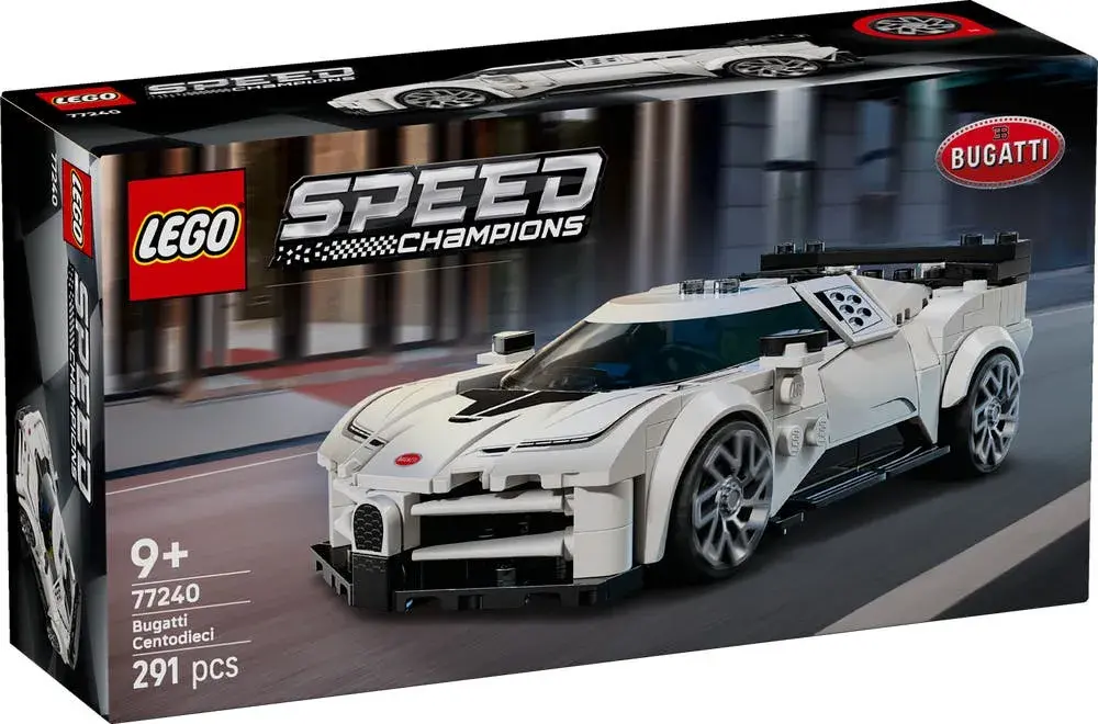 LEGO Speed Champions 77240 Bugatti Centodieci Hyper Sports Car box front
