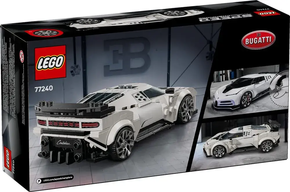 LEGO Speed Champions 77240 Bugatti Centodieci Hyper Sports Car box back