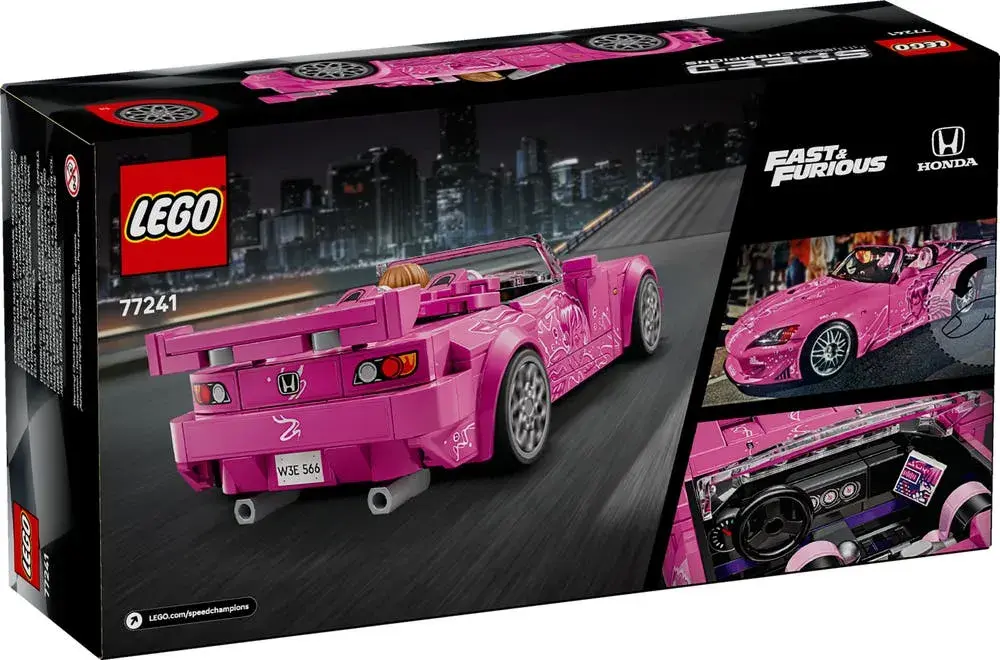 LEGO Speed Champions 77241 2 Fast 2 Furious Honda S2000 box back