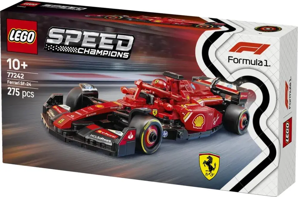 LEGO Speed Champions 77242 Ferrari SF-24 F1 Race Car box front