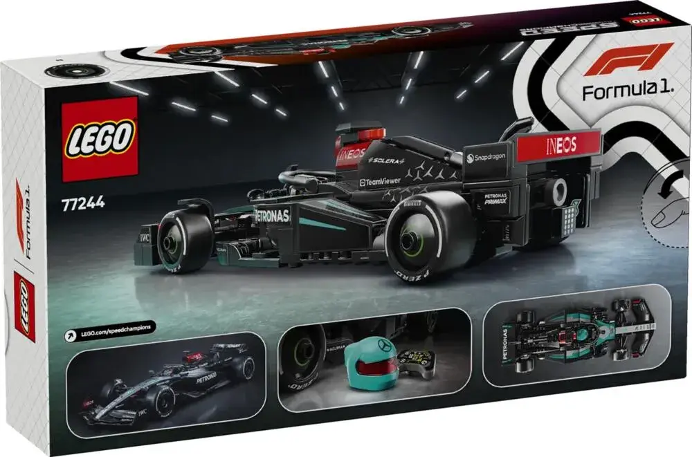 LEGO Speed Champions 77244 Mercedes-AMG F1 W15 Race Car box back