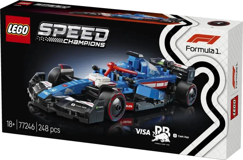 LEGO Speed Champions 77246 Visa Cash App RB VCARB 01 F1 Race Car box front