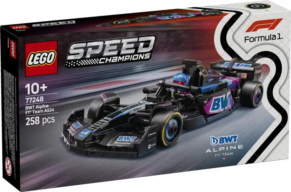LEGO Speed Champions 77248 BWT Alpine F1 Team A524 Race Car box front