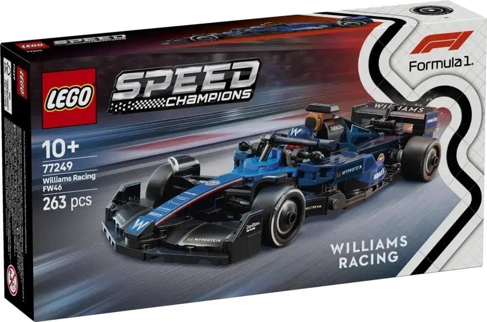 LEGO Speed Champions 77249 Williams Racing FW46 F1 Race Car box front