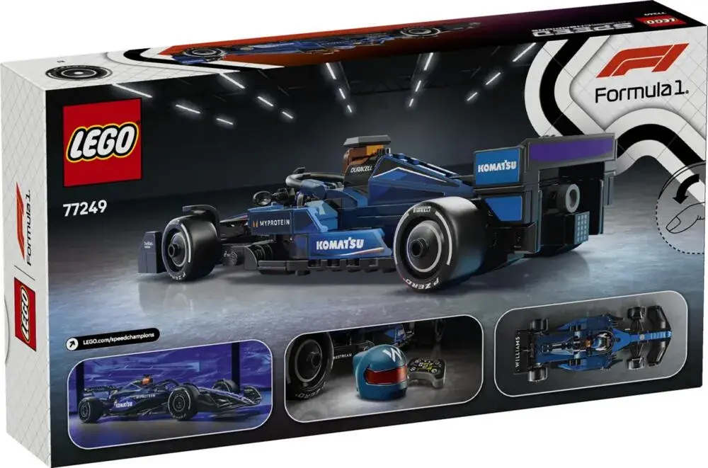 LEGO Speed Champions 77249 Williams Racing FW46 F1 Race Car box back