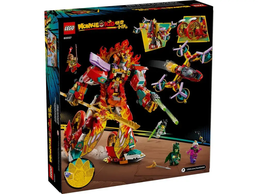 LEGO Monkie Kid 80057 Nezha's Ring of Fire Mech box back